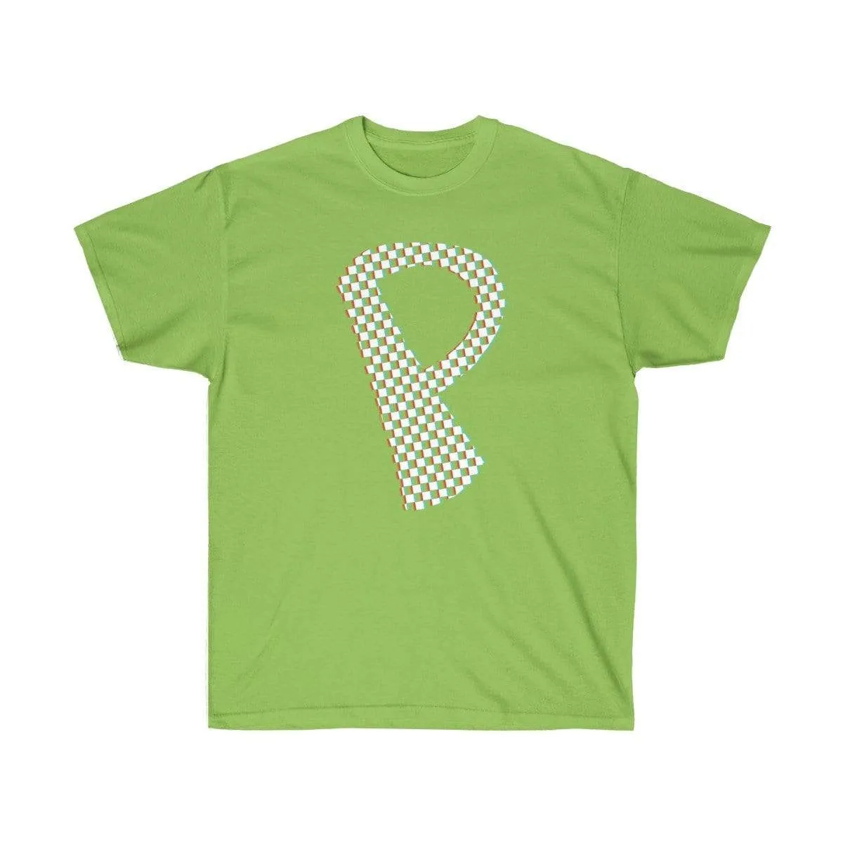 Checkered, Glitchy, Capital P T-Shirt
