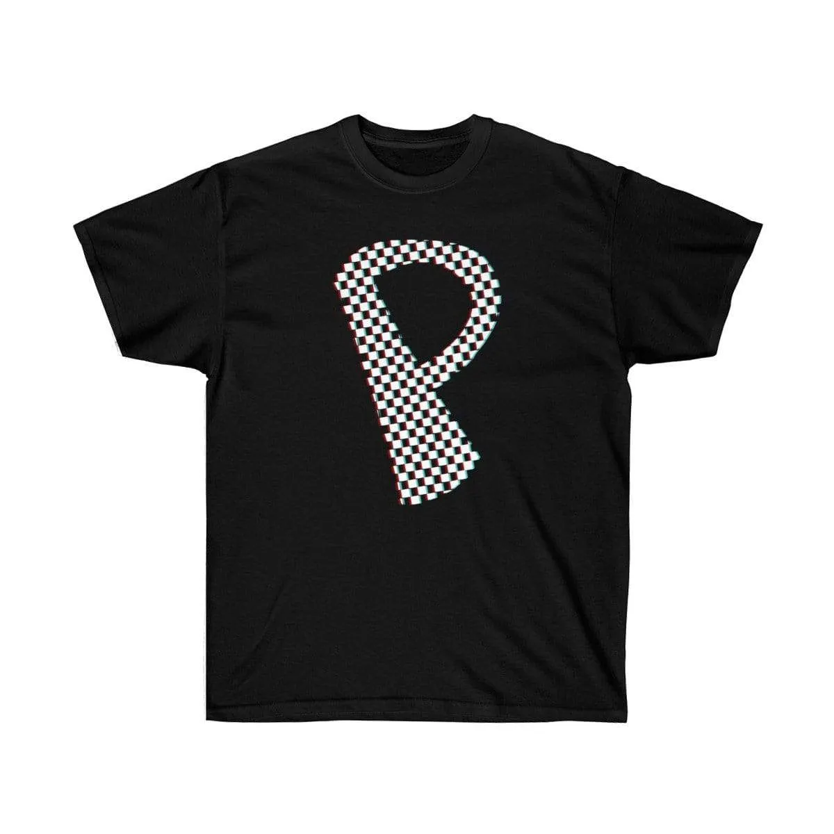 Checkered, Glitchy, Capital P T-Shirt