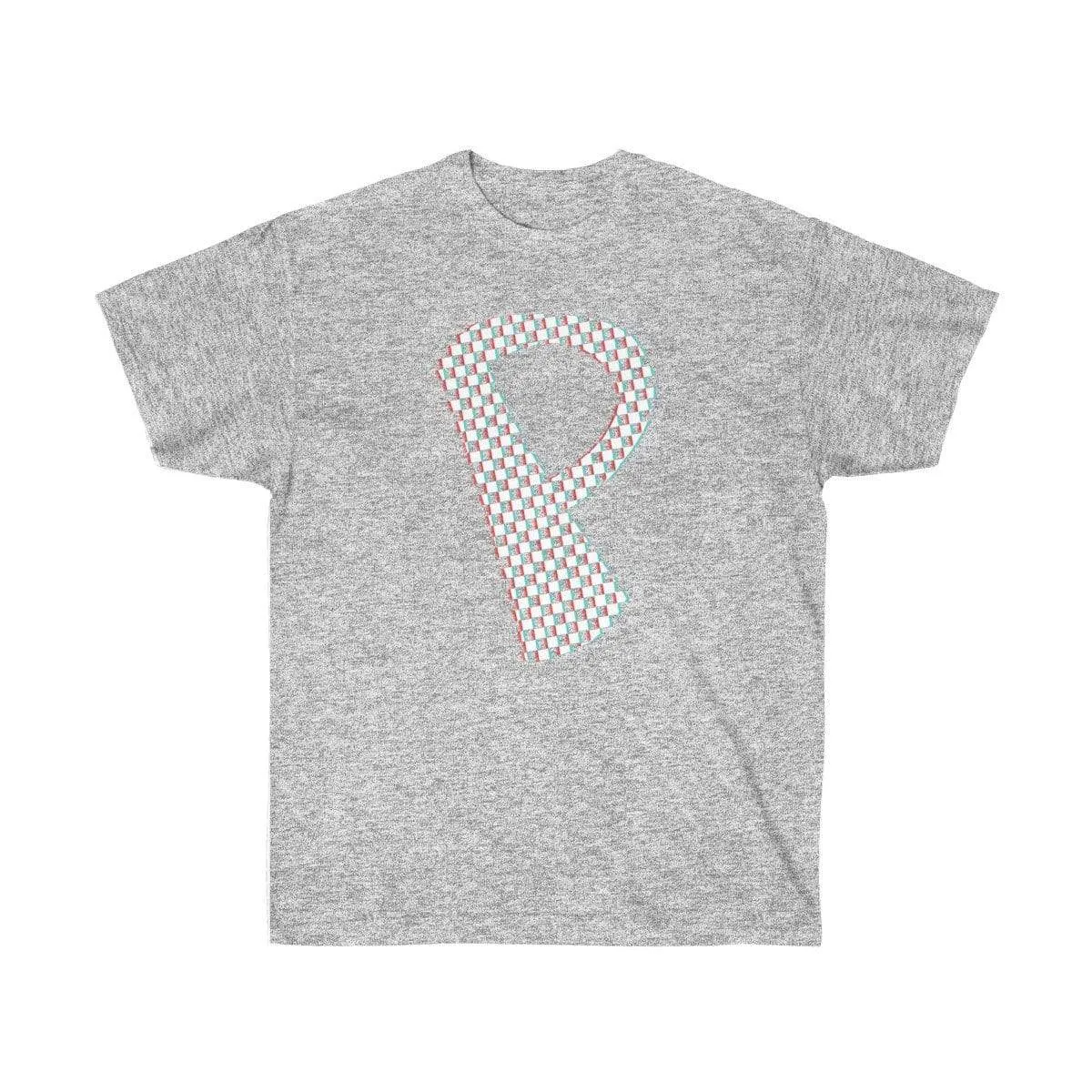 Checkered, Glitchy, Capital P T-Shirt