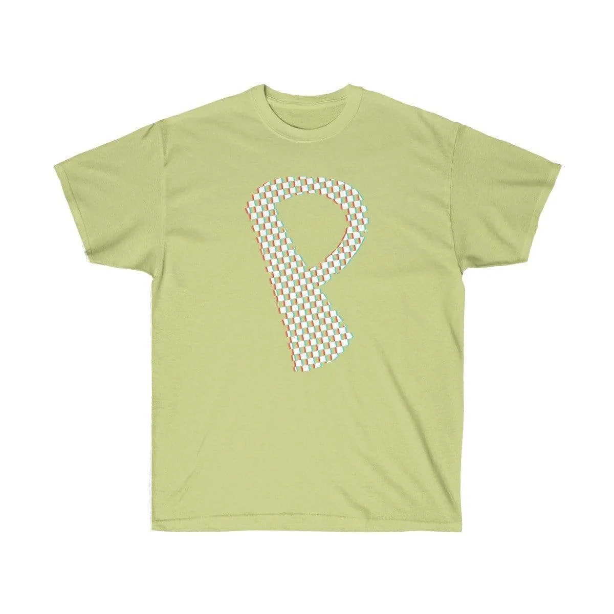 Checkered, Glitchy, Capital P T-Shirt