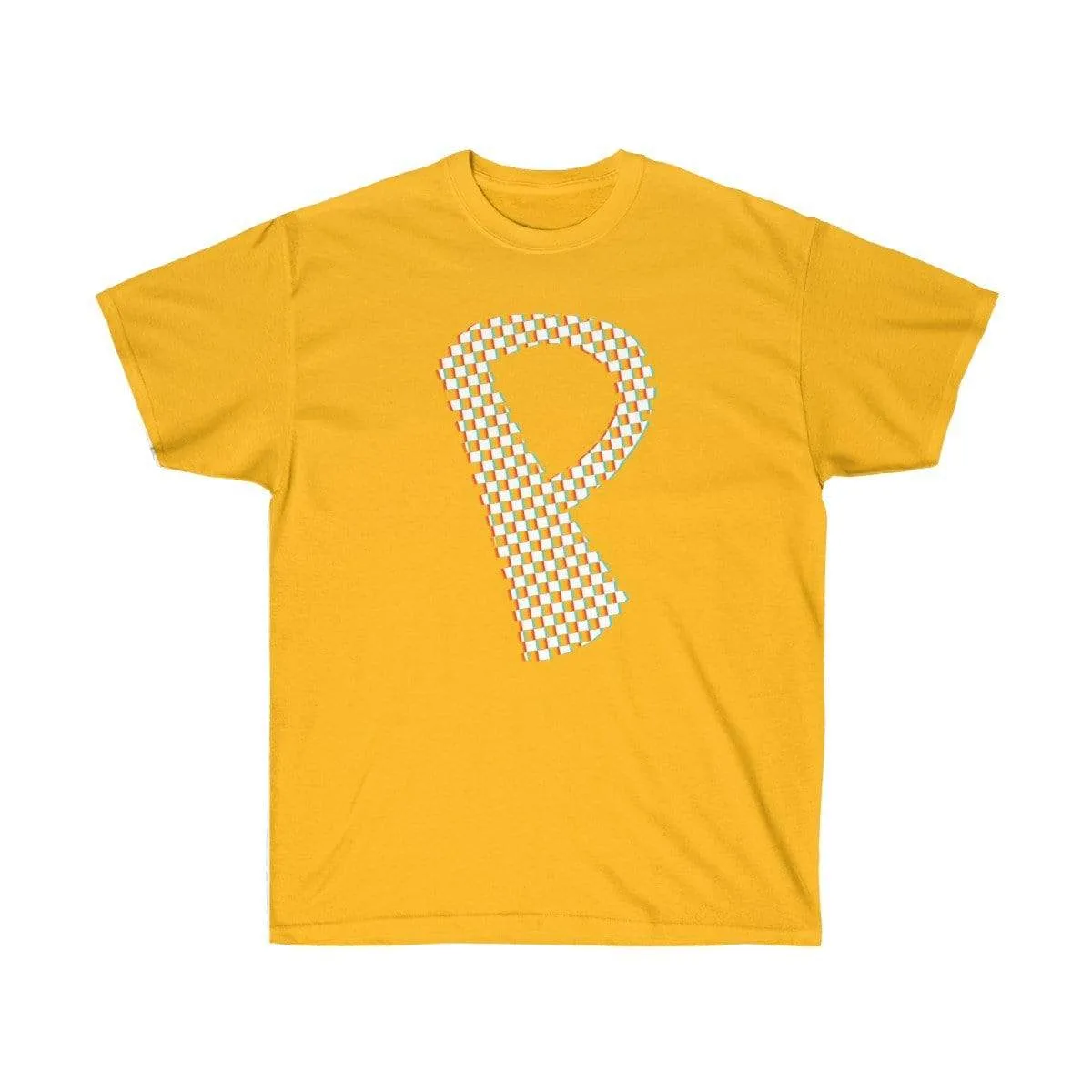 Checkered, Glitchy, Capital P T-Shirt