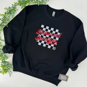 Checkered Spartan Crew Sweatshirt