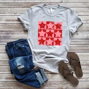 CHECKERED STARS TEE