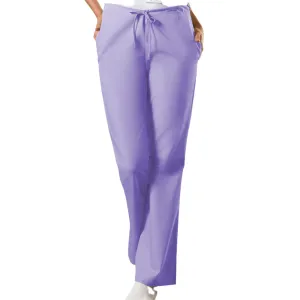 Cherokee Workwear 4101 Scrubs Pants Womens Natural Rise Flare Leg Drawstring Orchid