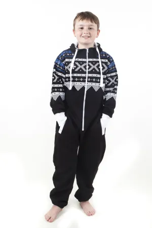Children's Black Aztec Print Onesie