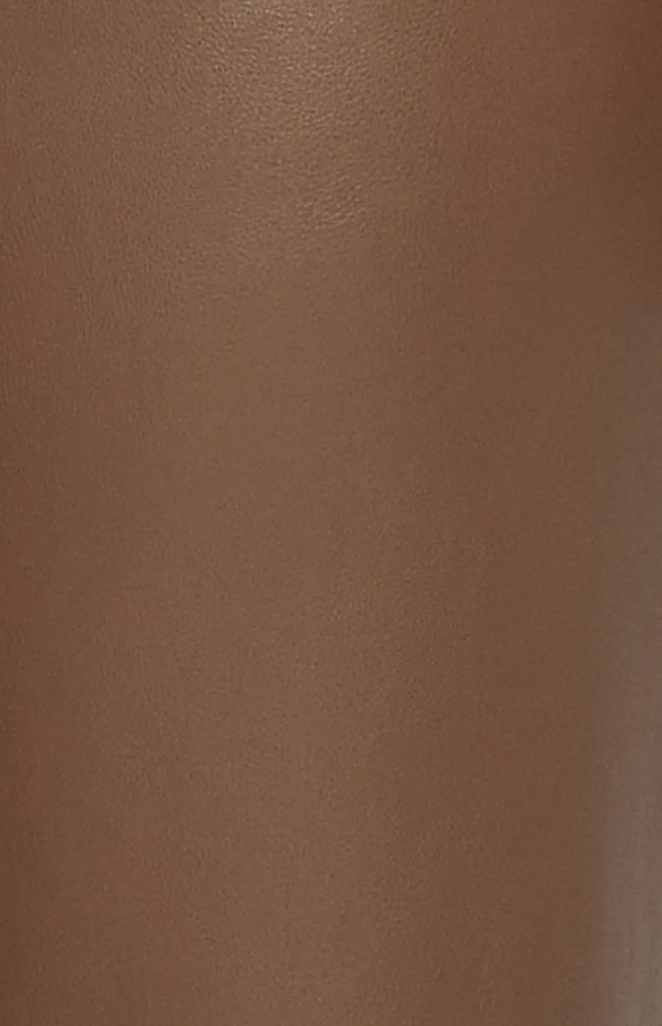 Chocolate Faux Leather Paper Bag Waist Pants with Gold Buckle Belt