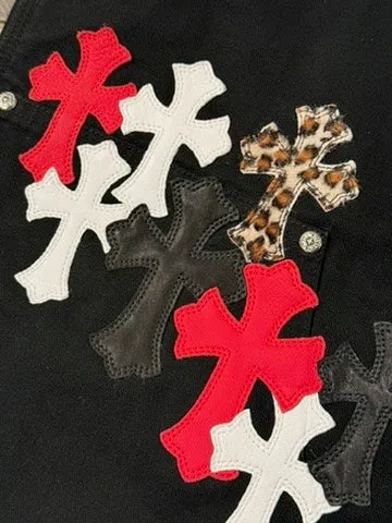 Chrome Hearts Cross Patch Carpenter Pants