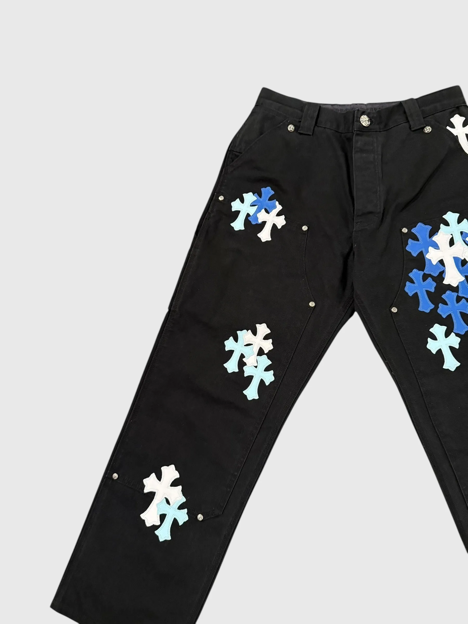 Chrome Hearts Cross Patch Carpenter Pants
