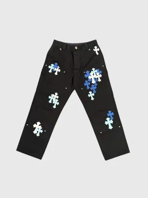 Chrome Hearts Cross Patch Carpenter Pants