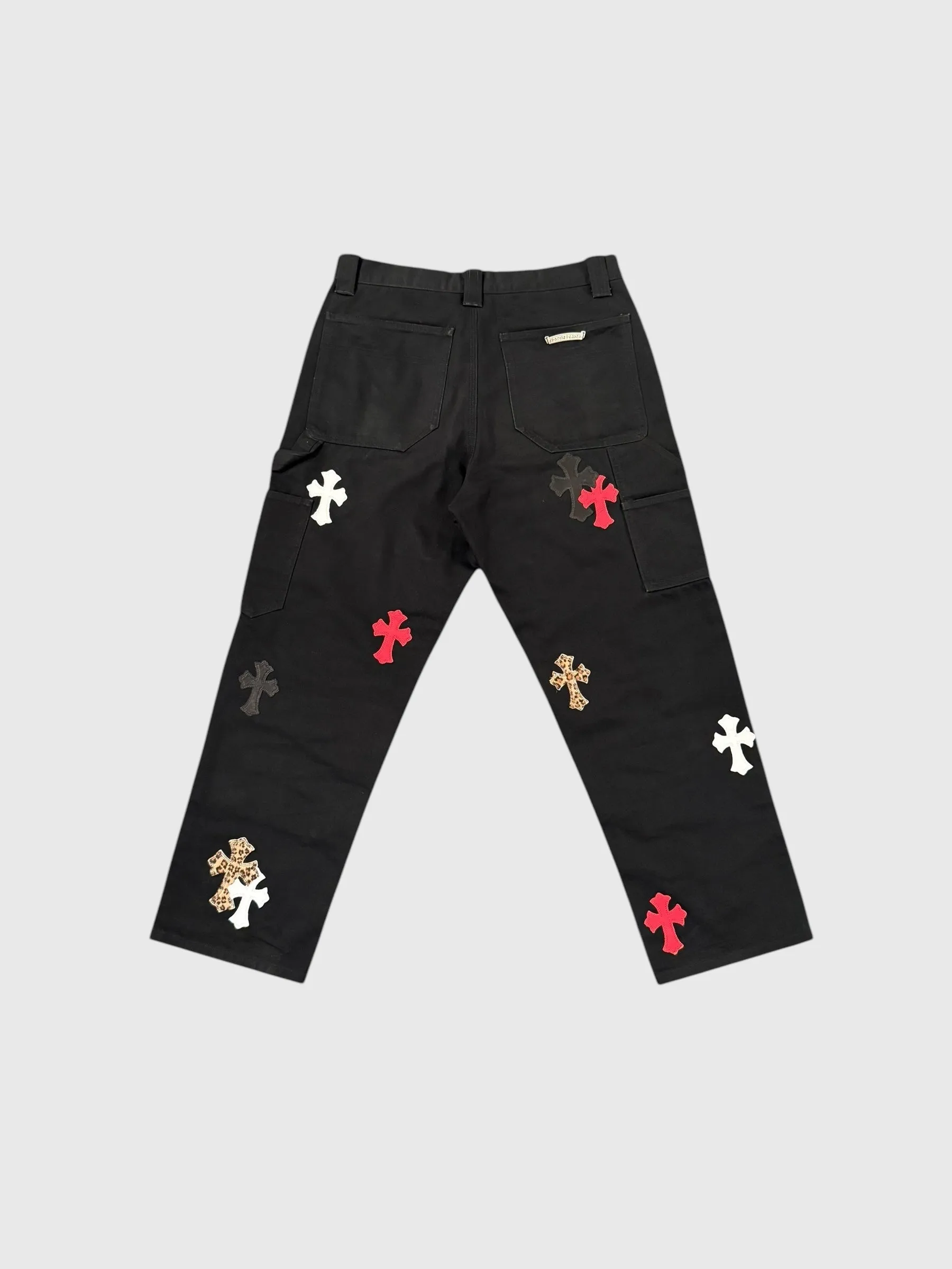Chrome Hearts Cross Patch Carpenter Pants
