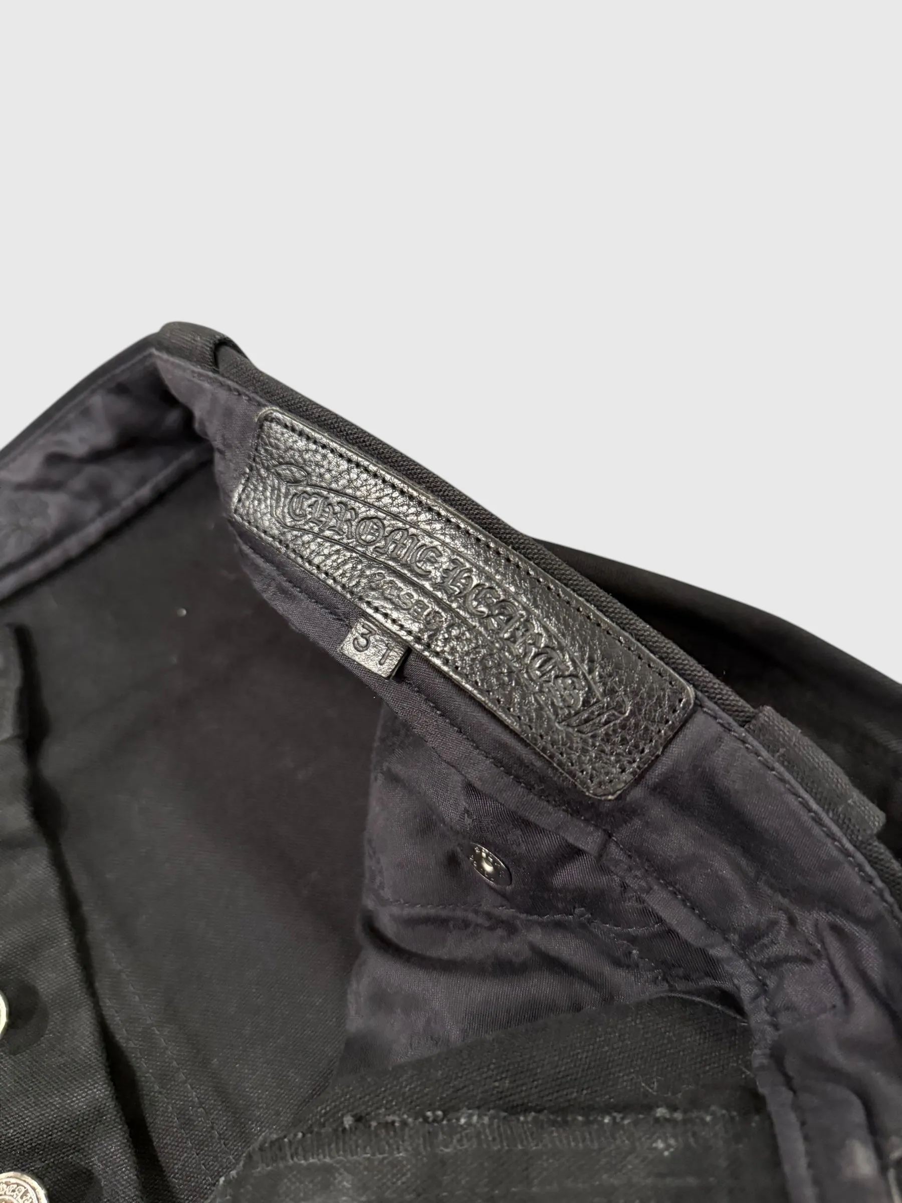 Chrome Hearts Cross Patch Carpenter Pants