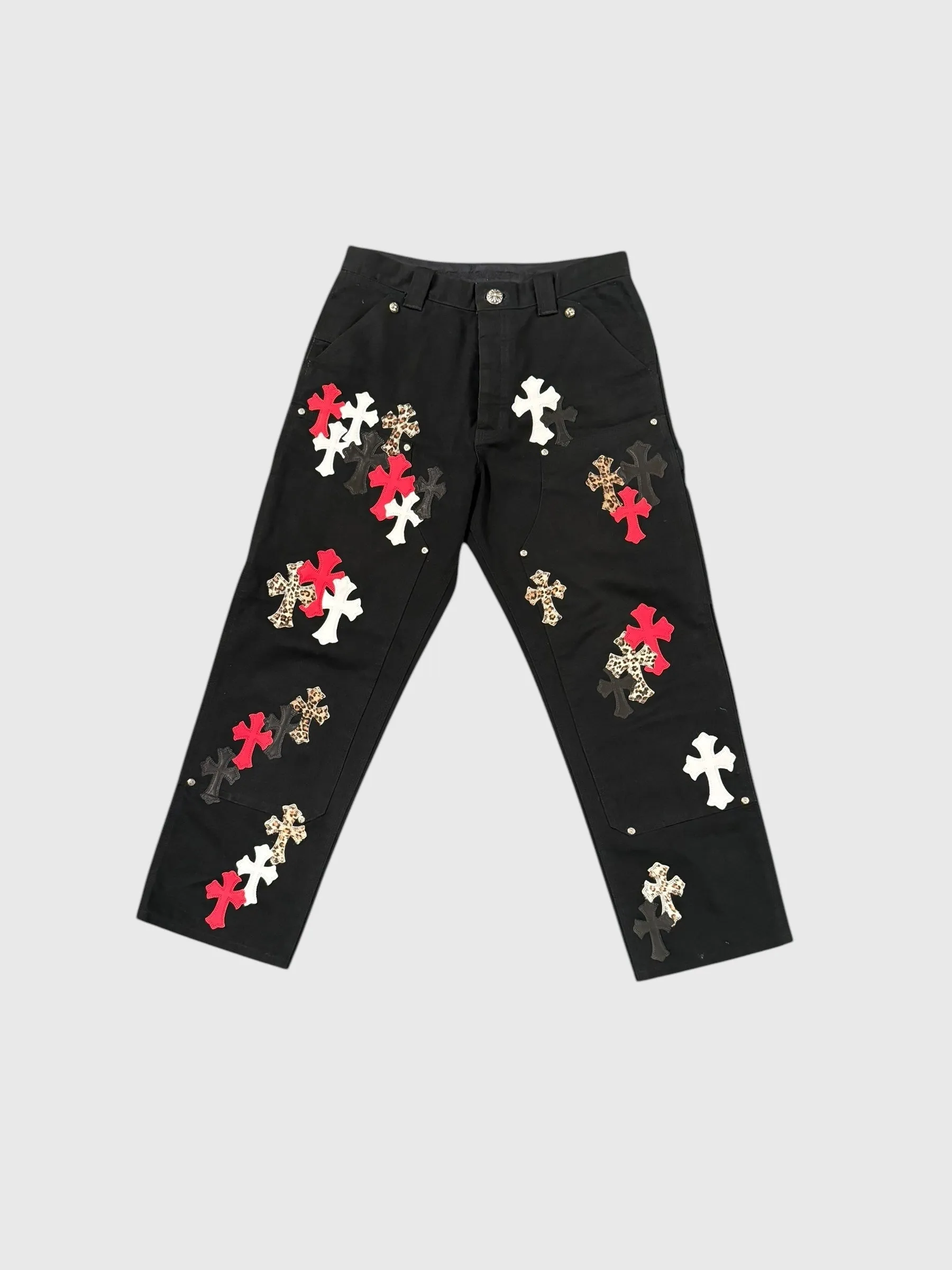 Chrome Hearts Cross Patch Carpenter Pants