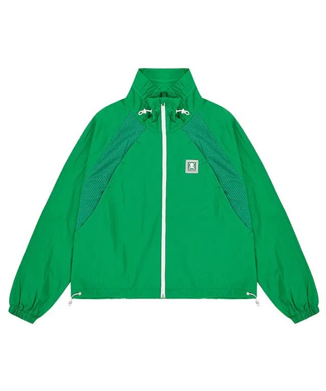 CHUCUCHU Mesh Raglan Jacket - Green