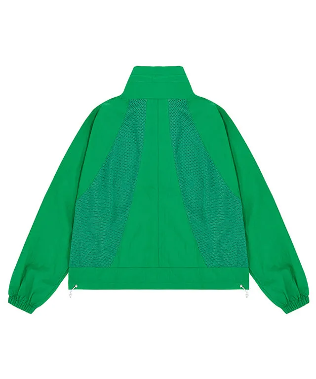 CHUCUCHU Mesh Raglan Jacket - Green