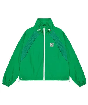 CHUCUCHU Mesh Raglan Jacket - Green
