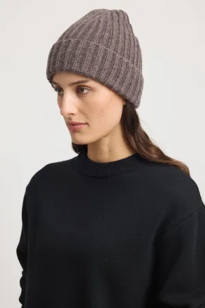 Chunky Wool Beanie | Mocha
