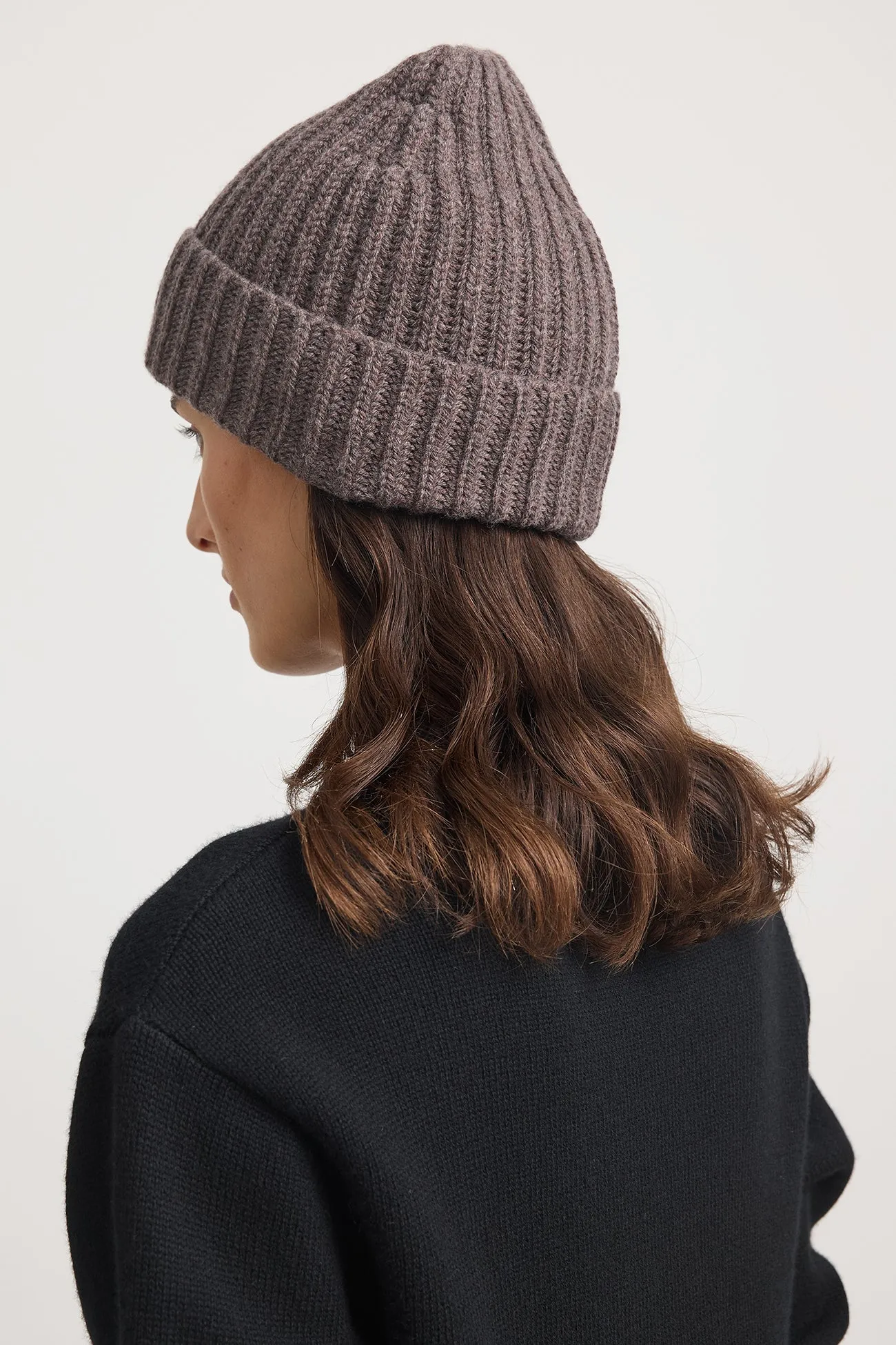 Chunky Wool Beanie | Mocha