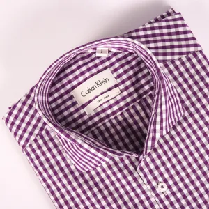 CK Byzantine & White Checkered Shirt