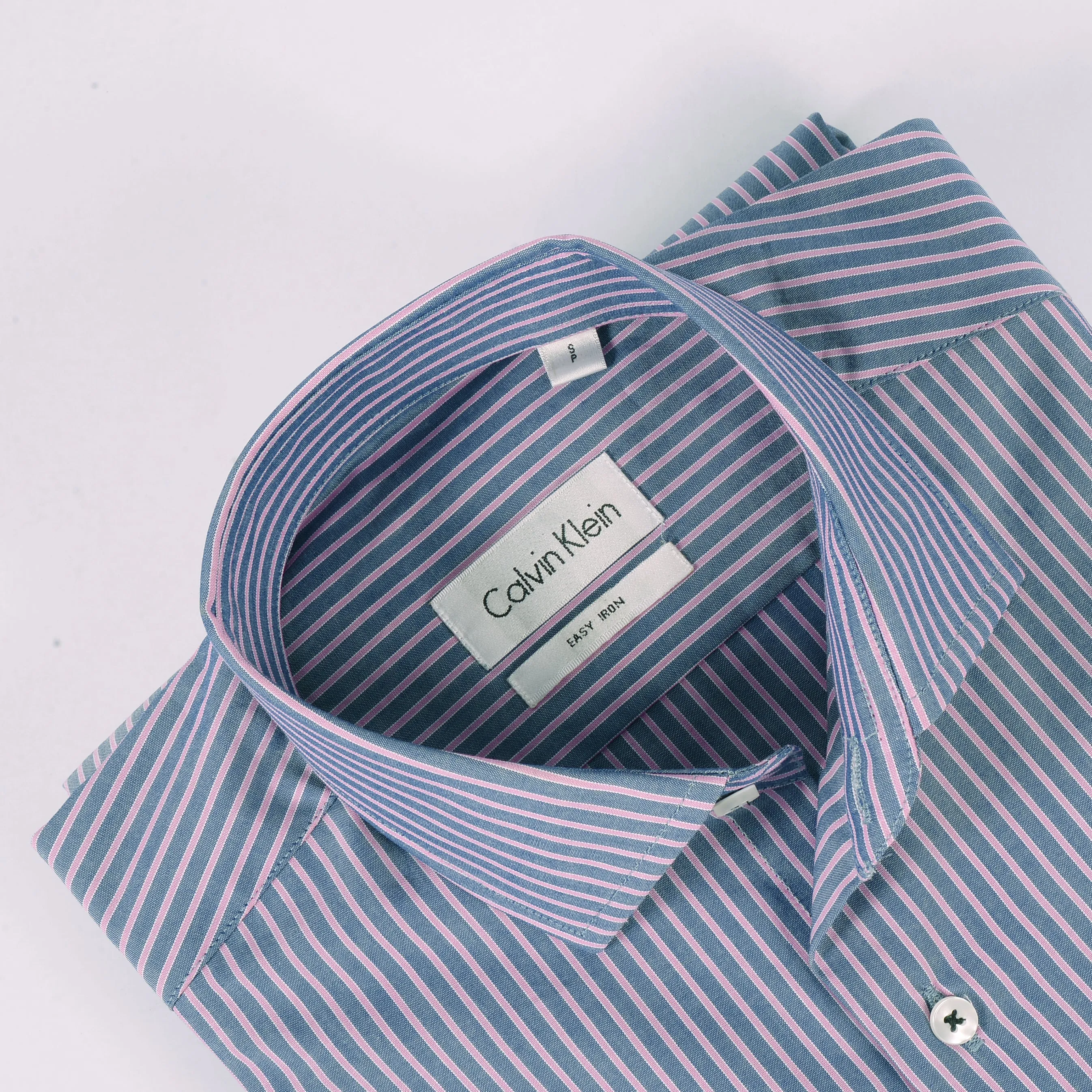Ck Pink & Blue Narrow Stripes Shirt