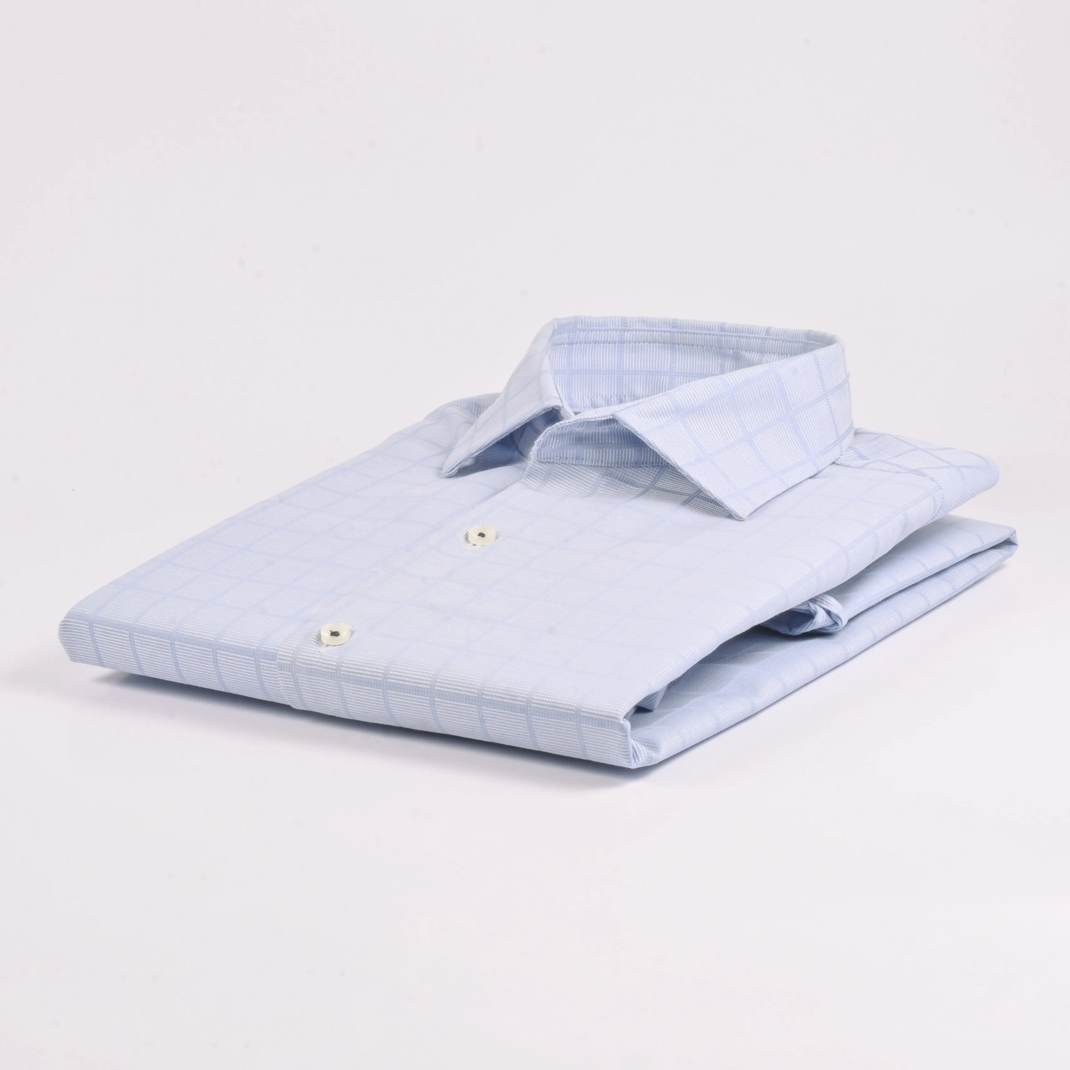 Ck Sky Blue Checkered Shirt