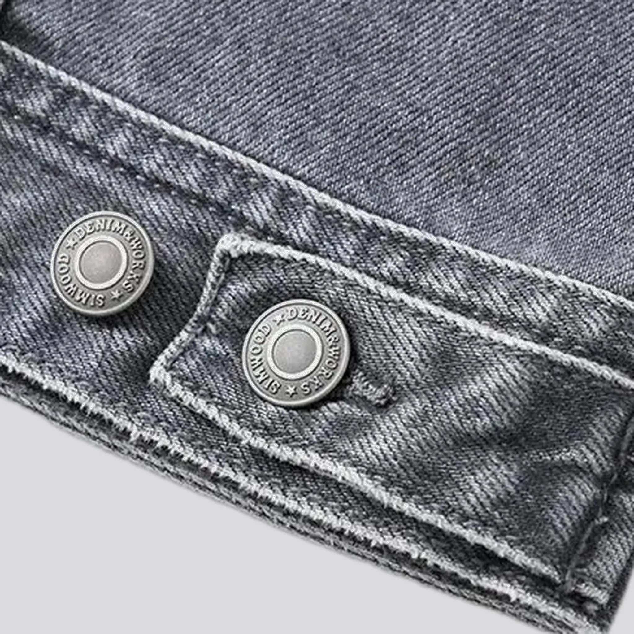 Classic faded men's jeans trucker jacket
