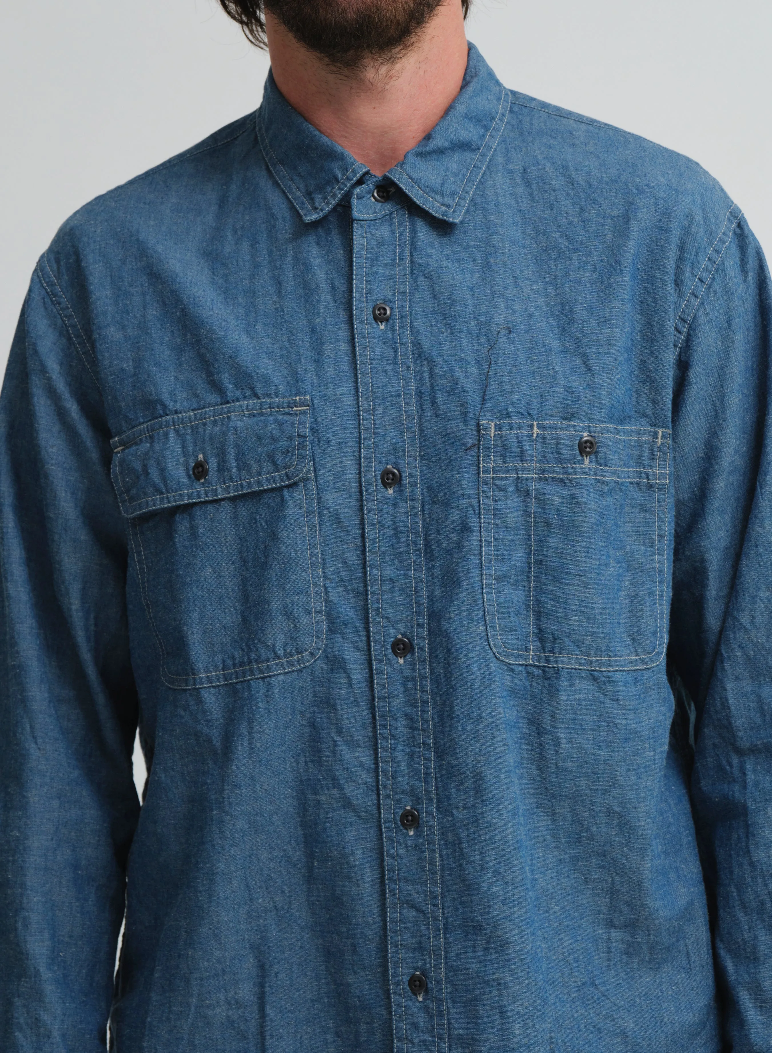 CO/LI Chambray Work Shirt | Blue