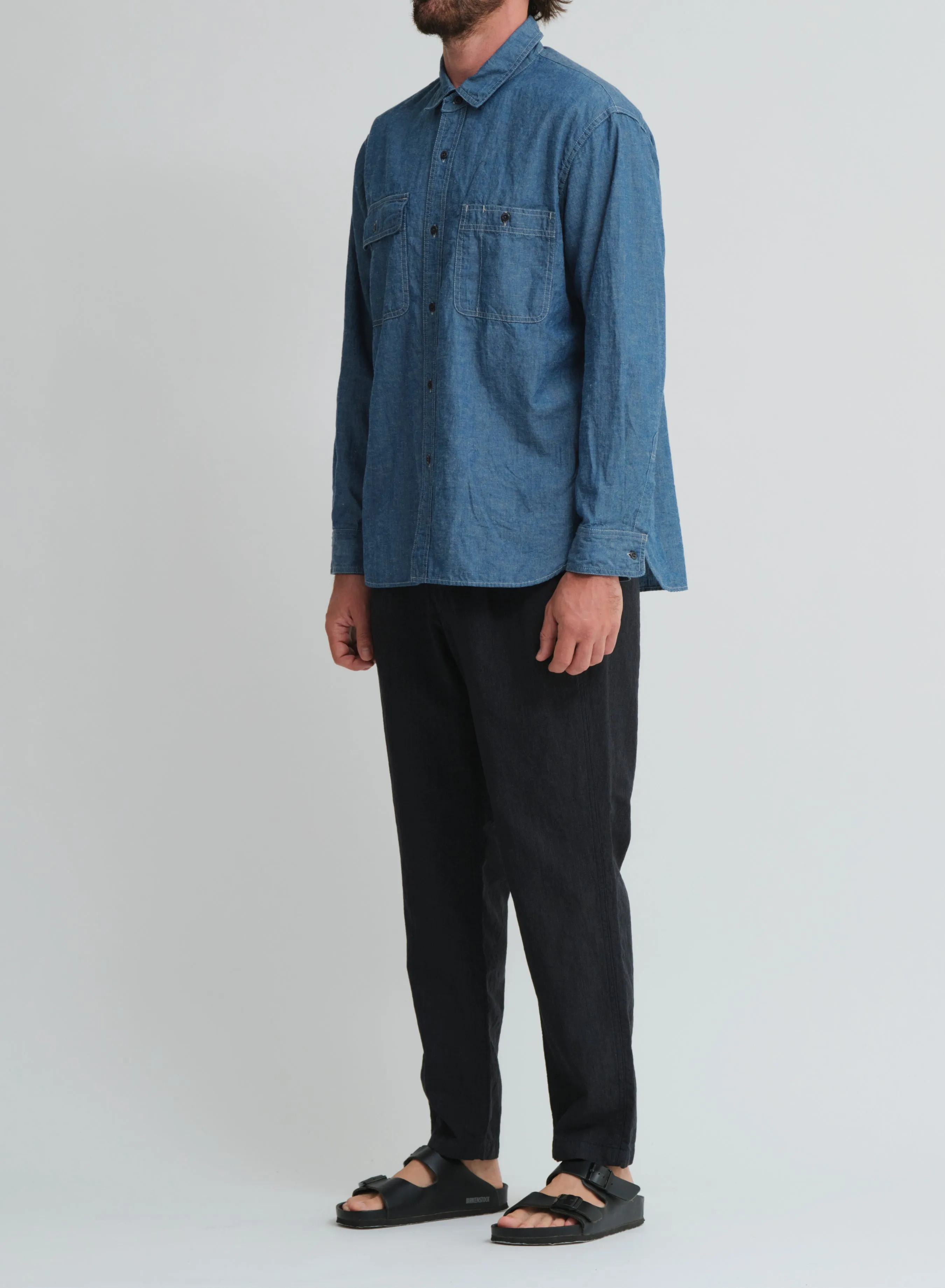 CO/LI Chambray Work Shirt | Blue