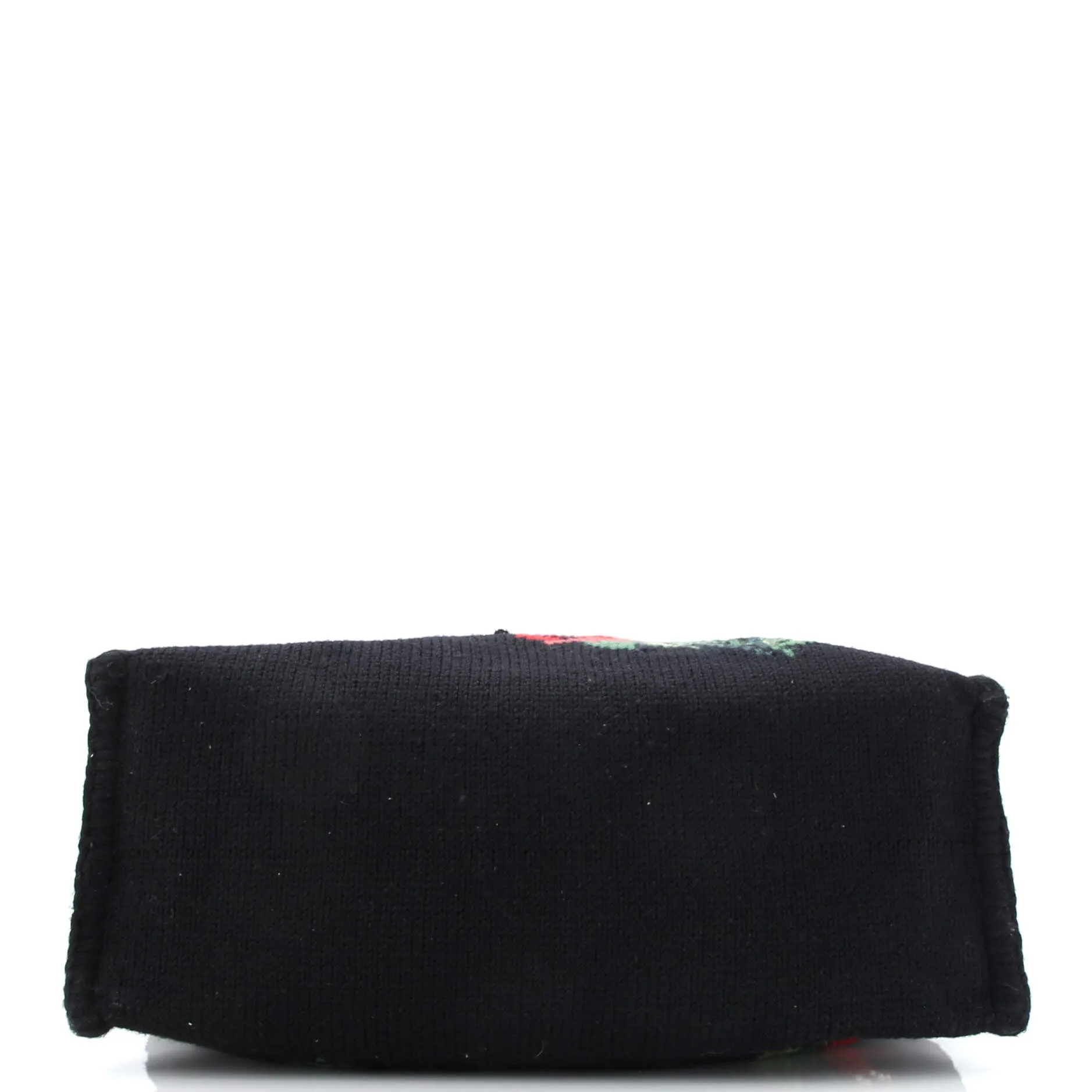 Convertible Open Tote Embroidered Knit Cashmere Large