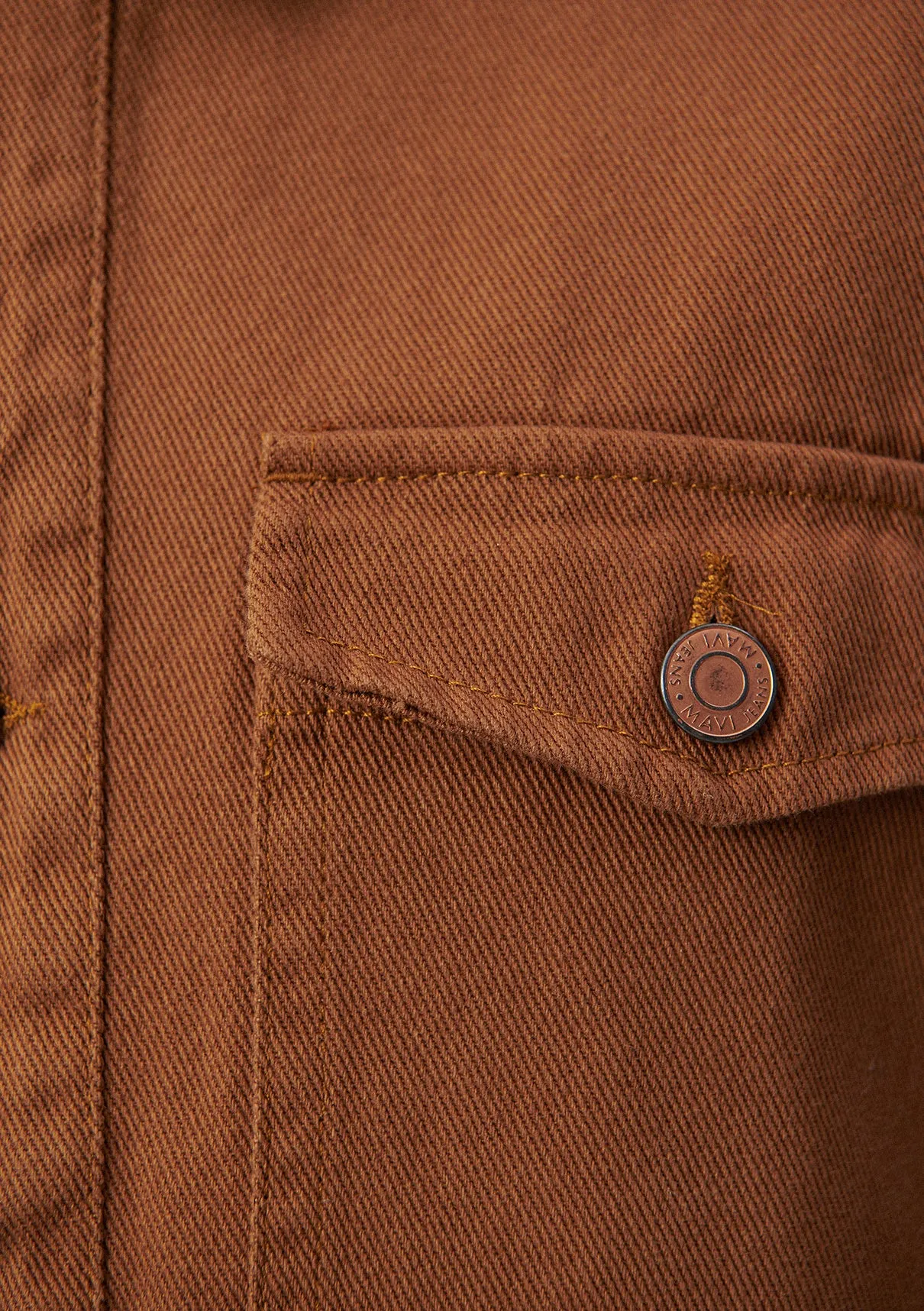 Cord Collared Brown Trucker Jacket