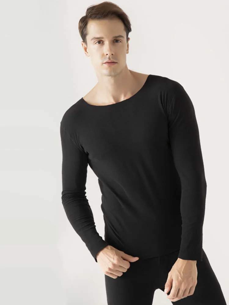 Couple Fleece Lined Warm Seamless Pajamas Sets