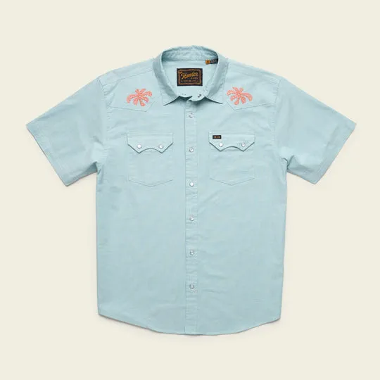 Crosscut Deluxe Shortsleeve | Fronds: Nile Blue | Howler Brothers