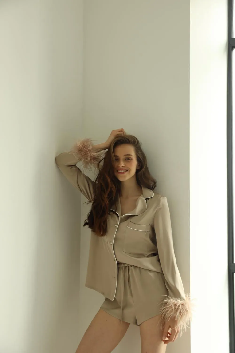 Crystal PJs- Beige