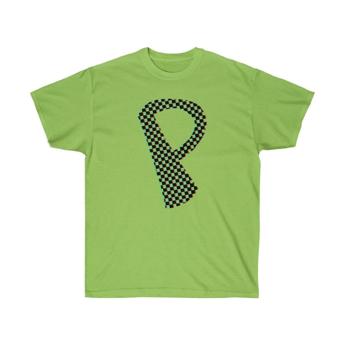 Dark Checkered, Glitchy, Capital P T-Shirt