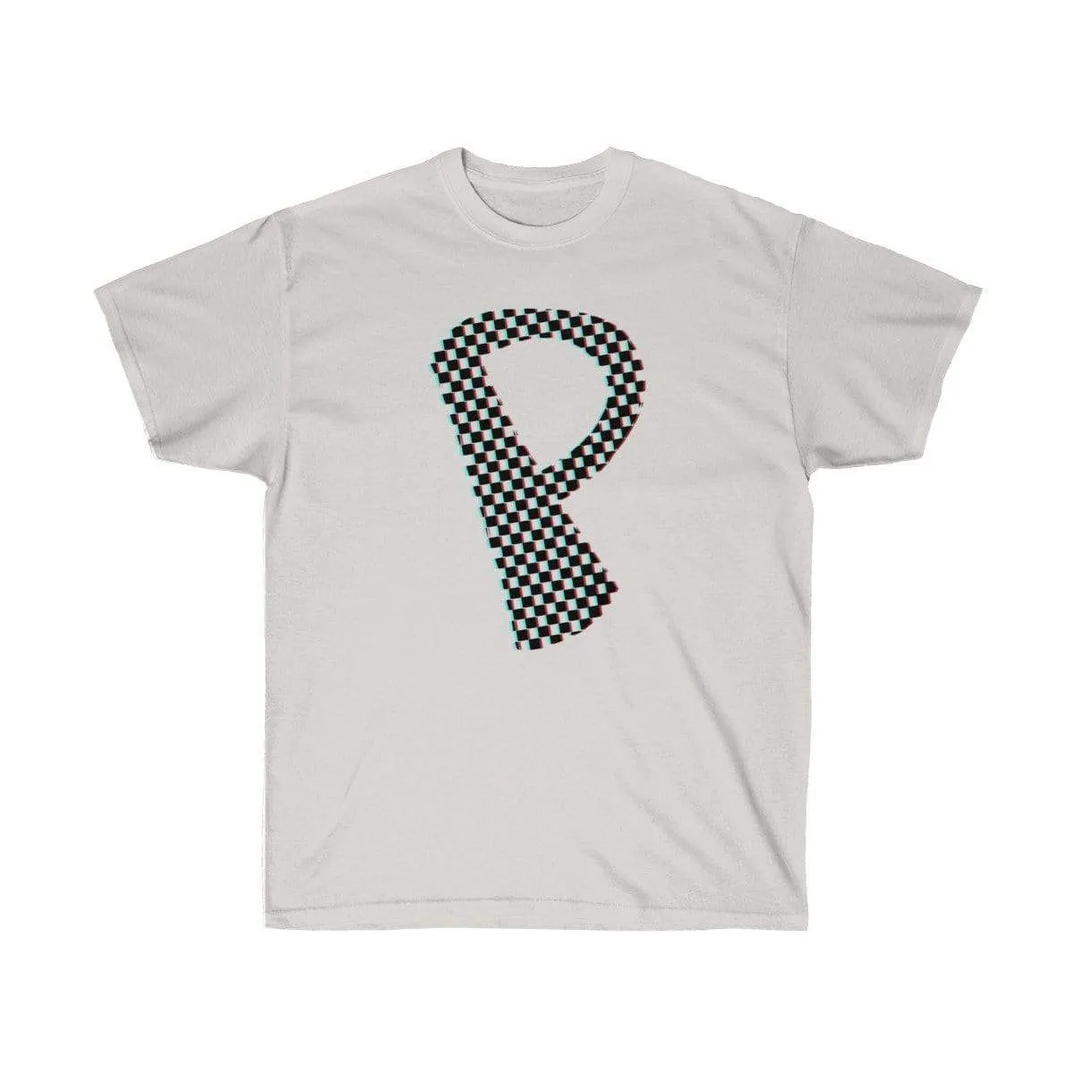 Dark Checkered, Glitchy, Capital P T-Shirt