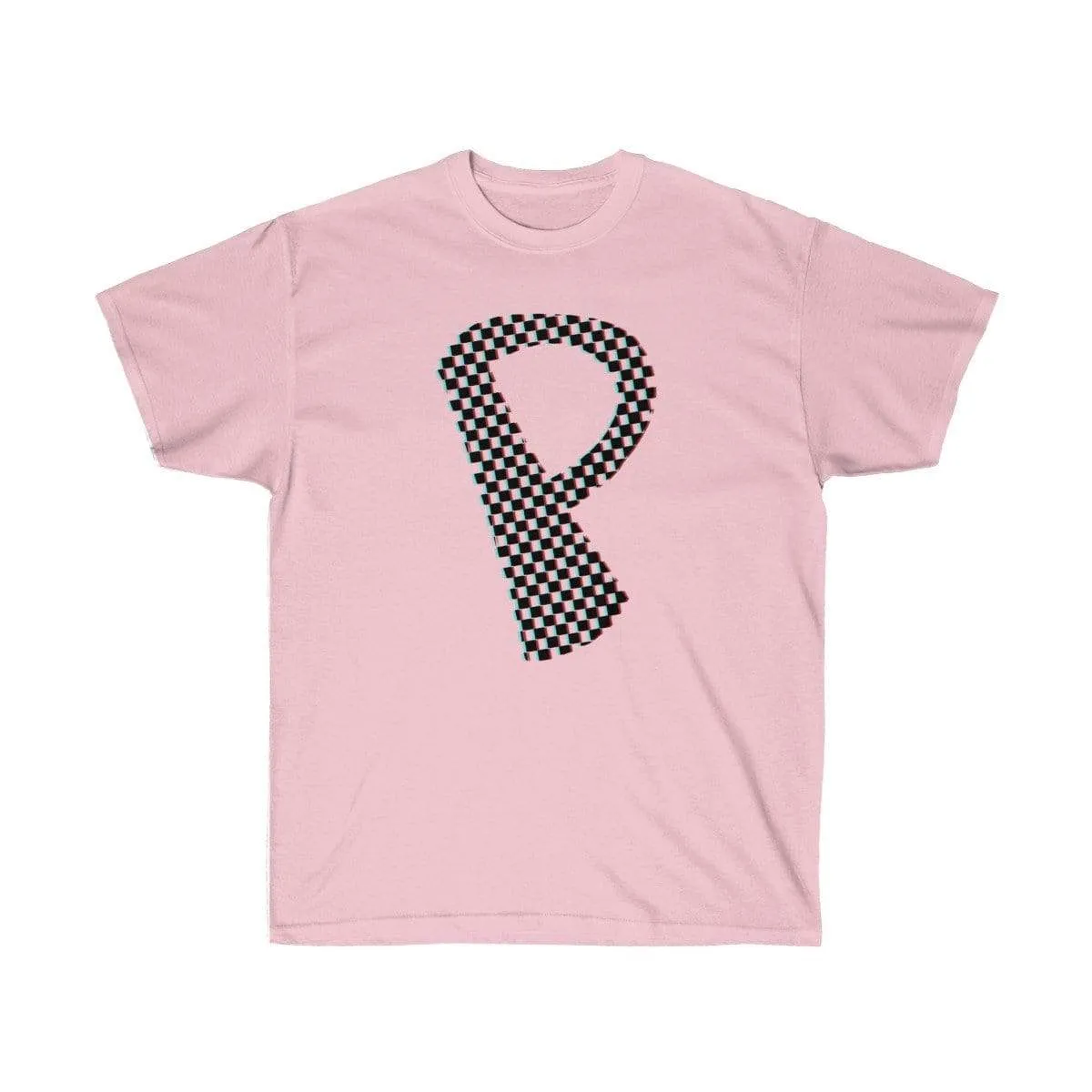 Dark Checkered, Glitchy, Capital P T-Shirt