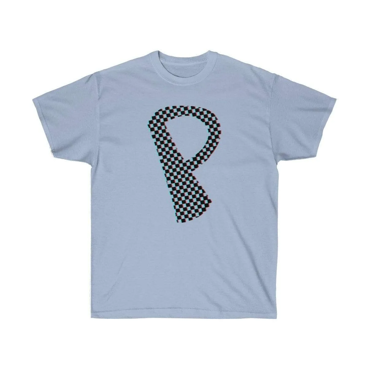 Dark Checkered, Glitchy, Capital P T-Shirt