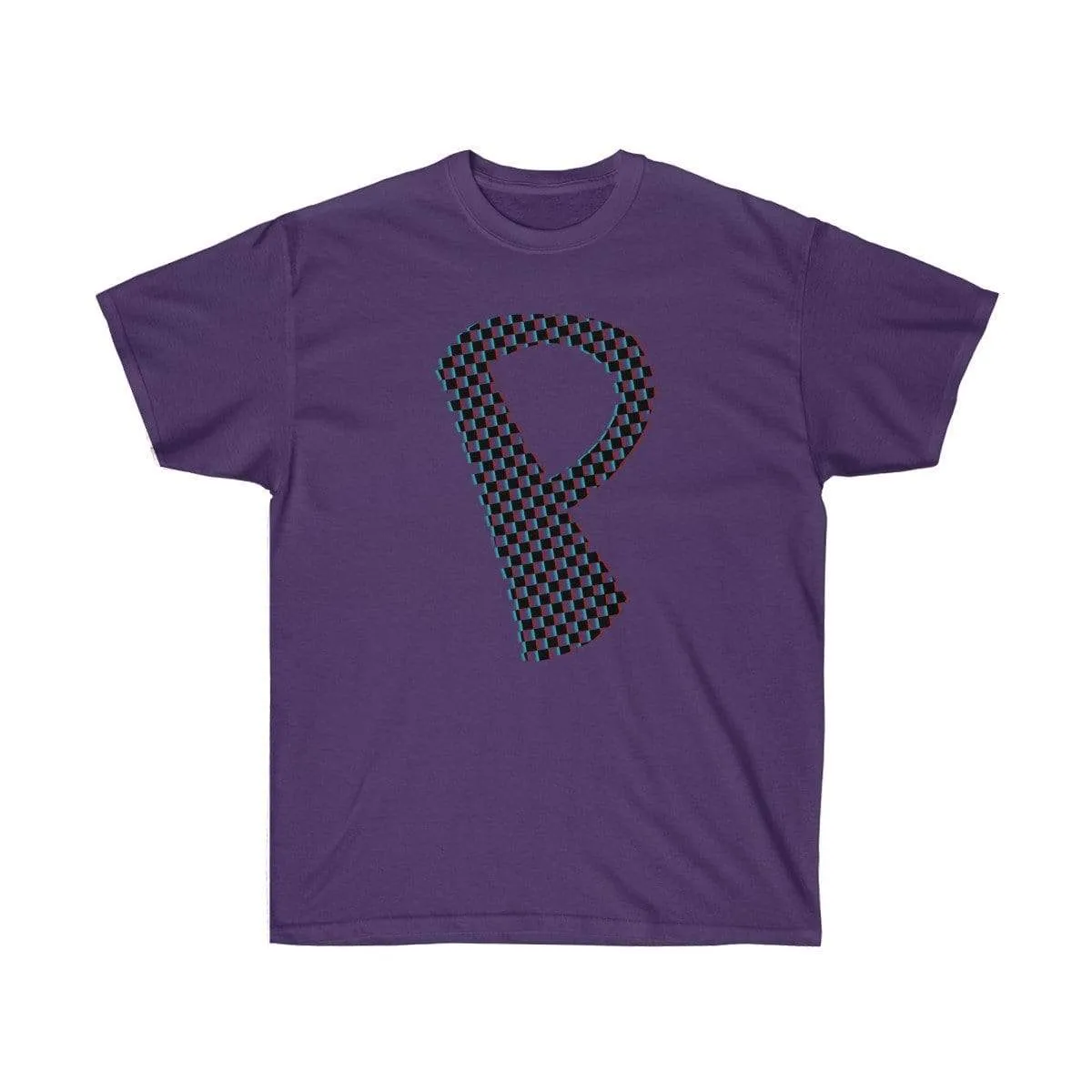 Dark Checkered, Glitchy, Capital P T-Shirt