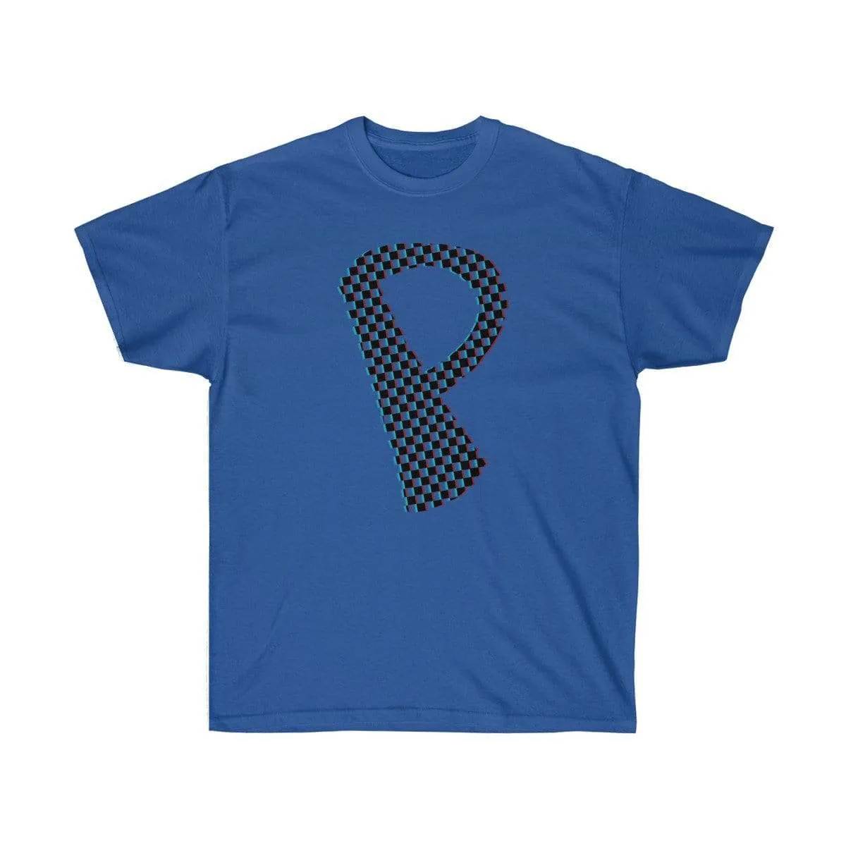 Dark Checkered, Glitchy, Capital P T-Shirt