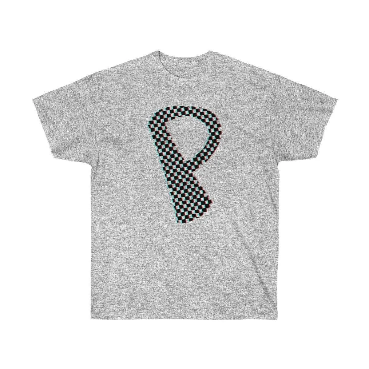 Dark Checkered, Glitchy, Capital P T-Shirt