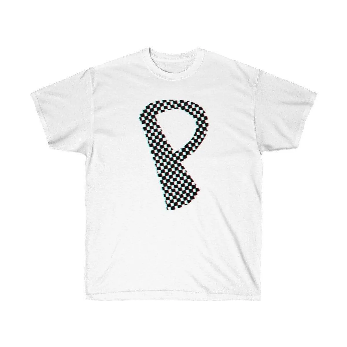 Dark Checkered, Glitchy, Capital P T-Shirt