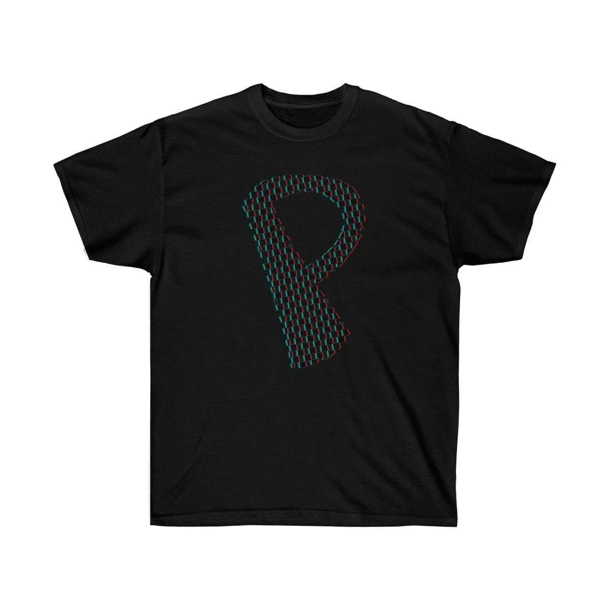Dark Checkered, Glitchy, Capital P T-Shirt