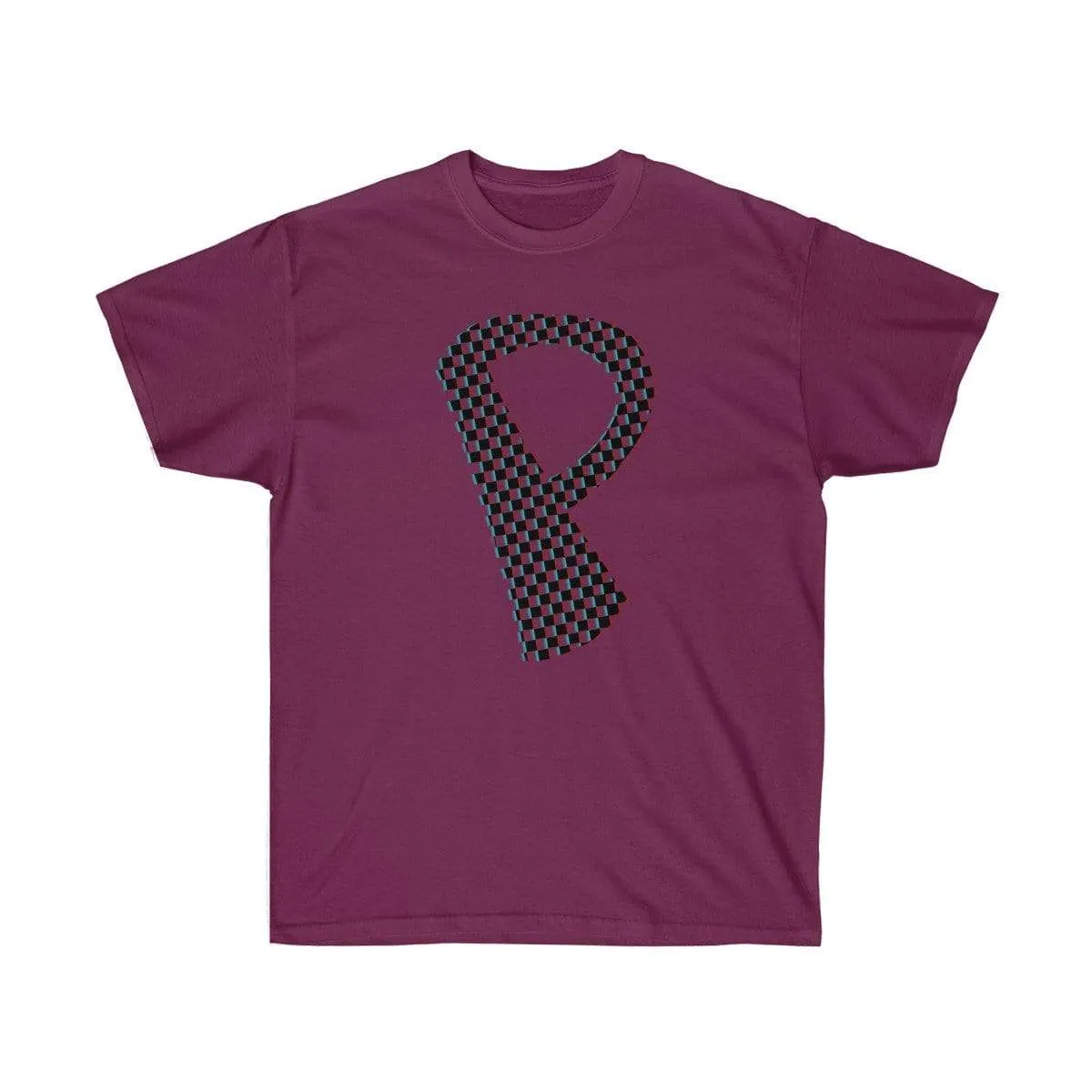 Dark Checkered, Glitchy, Capital P T-Shirt