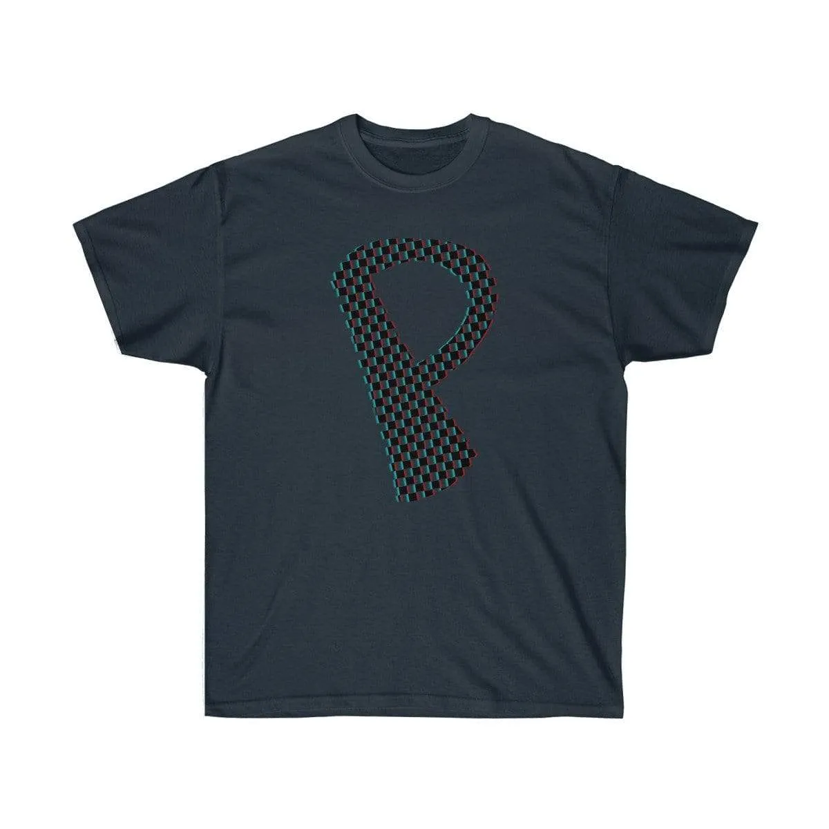 Dark Checkered, Glitchy, Capital P T-Shirt