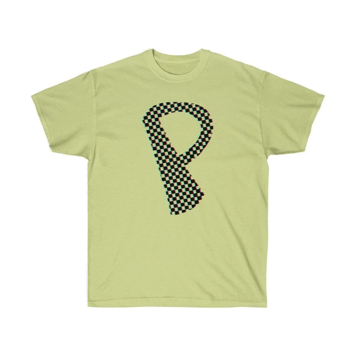 Dark Checkered, Glitchy, Capital P T-Shirt