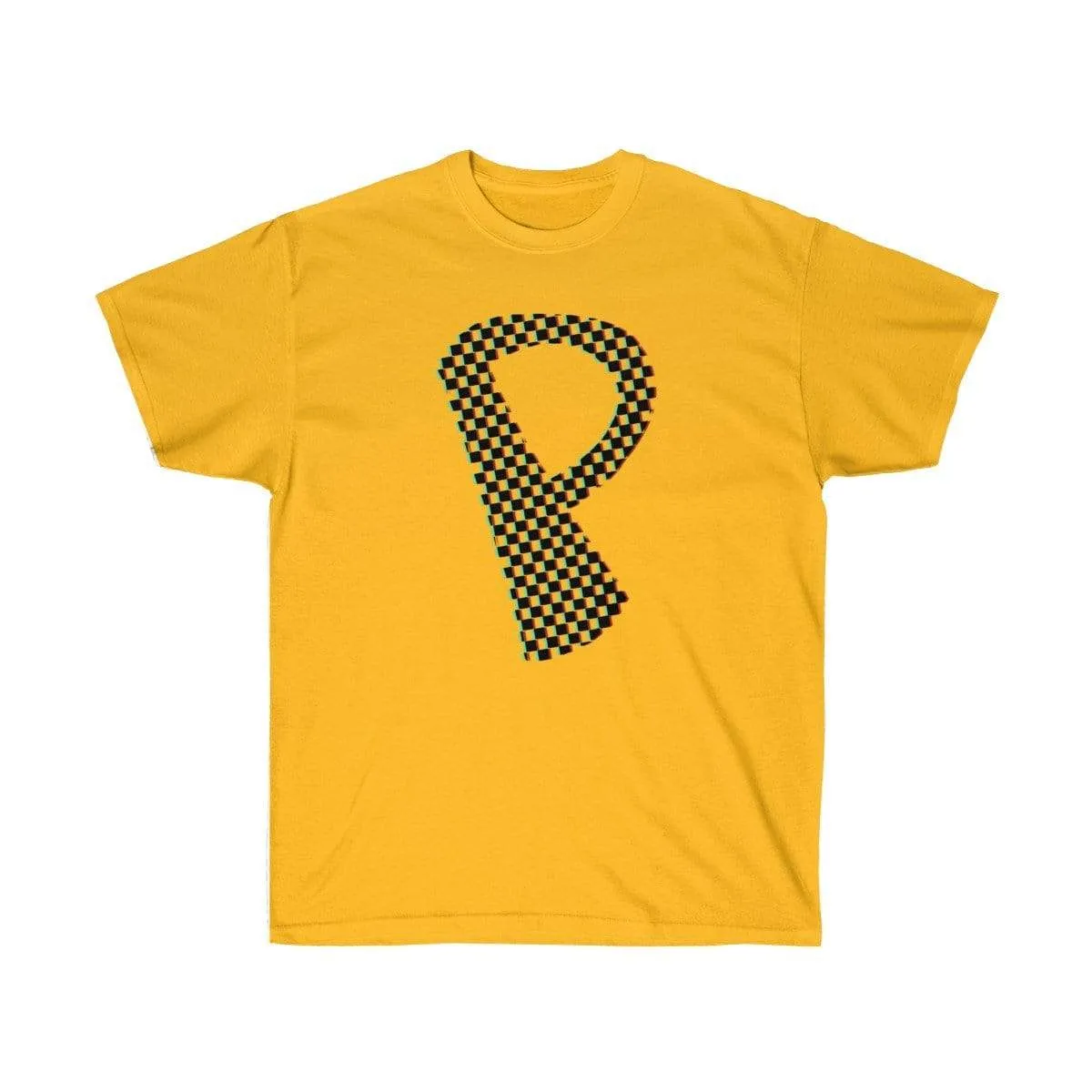 Dark Checkered, Glitchy, Capital P T-Shirt