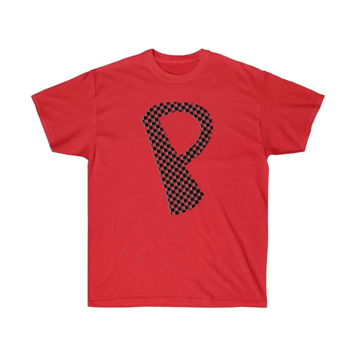 Dark Checkered, Glitchy, Capital P T-Shirt