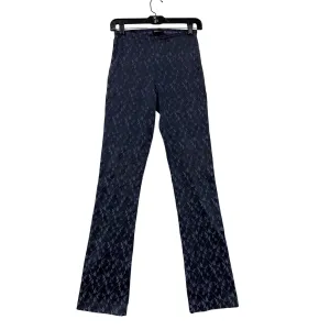 Disclosure Floral Pattern Navy & Purple Pants Womens XS/S #6425