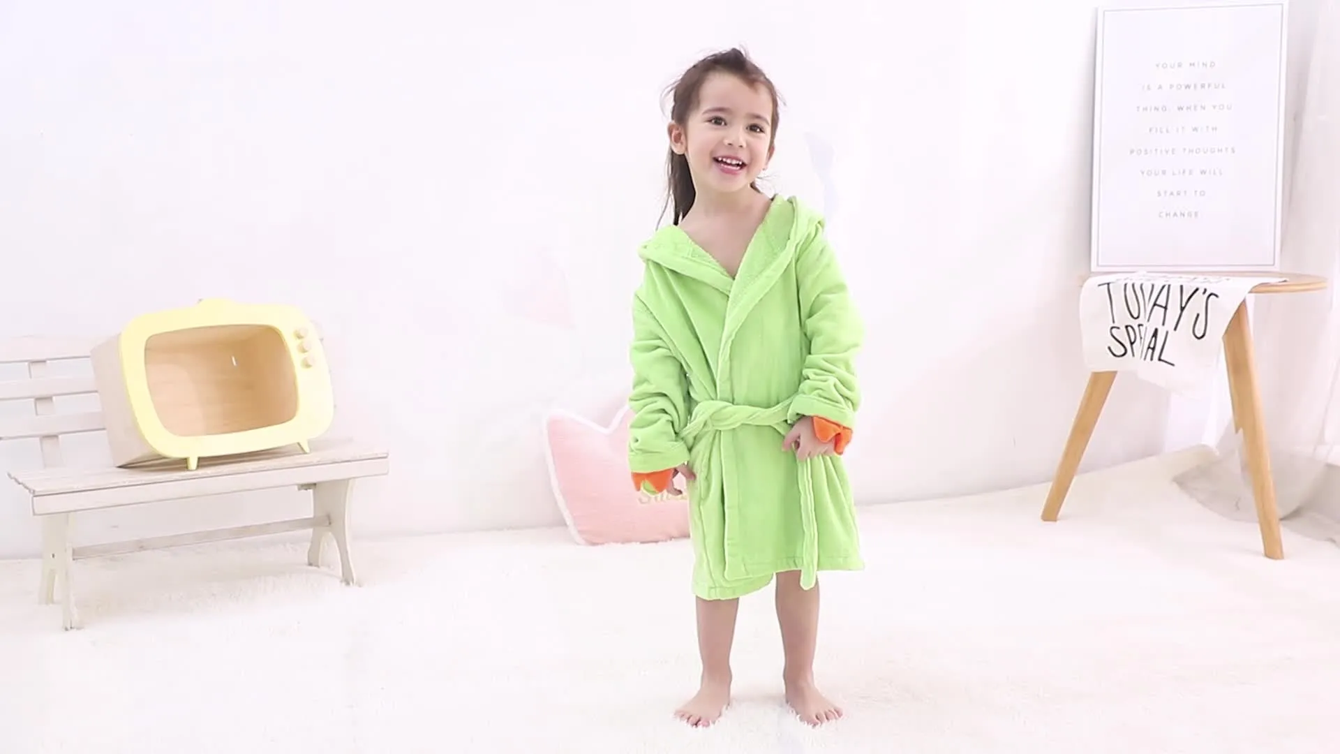 Dragon Shaped Hooded Bath Towel/Bathrobe