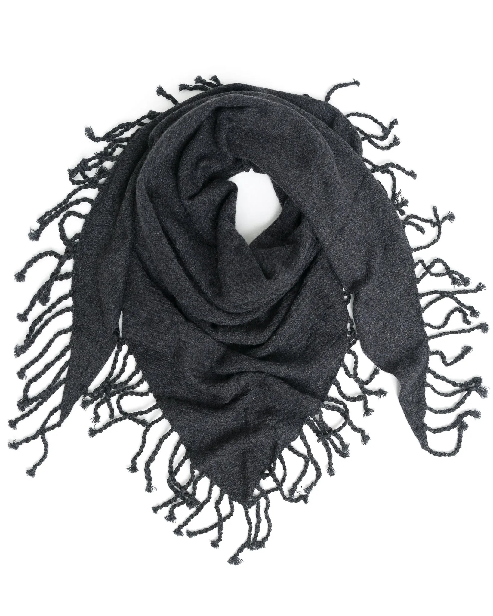 Dropped Needle Cashmere Scarf