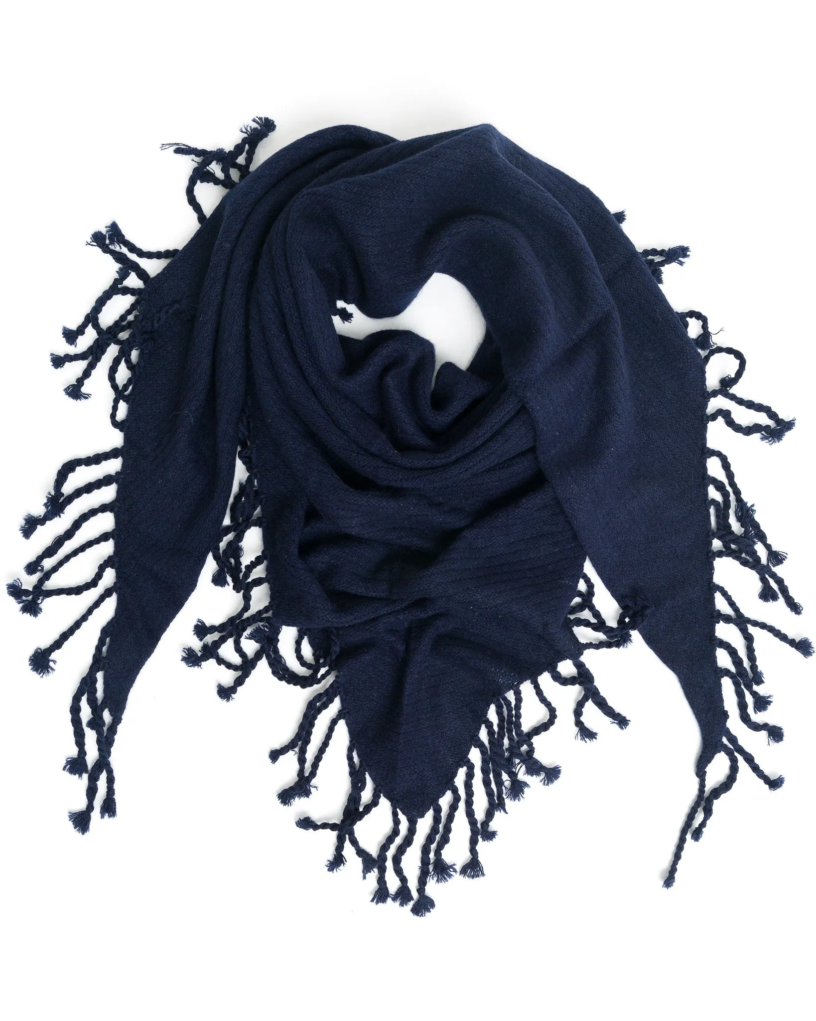 Dropped Needle Cashmere Scarf